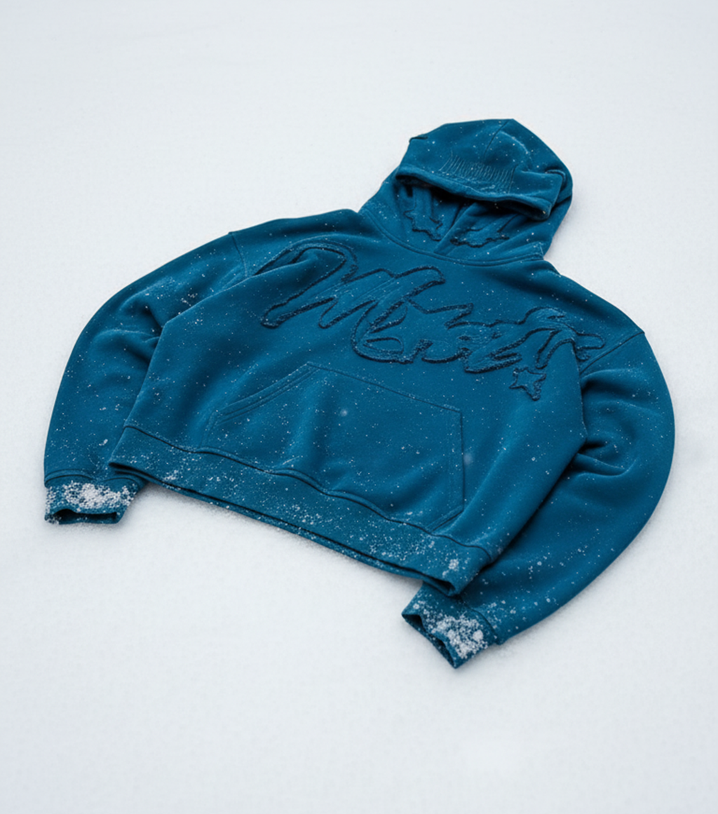 DISTRESS RTW! HOODIE BLUE